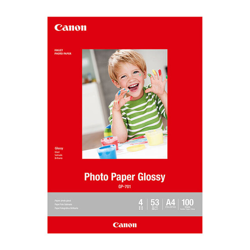 Canon Genuine A4 Photo Paper Gloss Inkjet 200gsm SP-701- 100 Pack