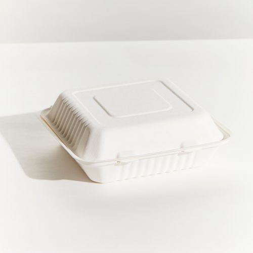Dinner Box White Clamshell 200 Pack - 238.2mm X 234.5mm X 54/76.3mm"
