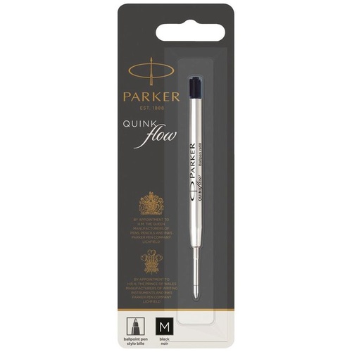 Parker Ballpoint Pen Refill Ink Medium 1mm - Black