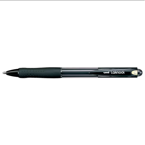 Uni Laknock Ballpoint Pen 1.4mm Black - 12 Pack