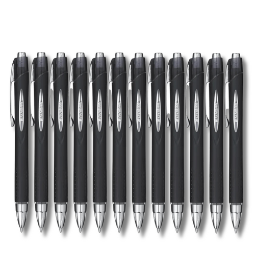 Uniball Jetstream Rollerball Pen Retractable 1.0mm SXN210 BLACK - 12 Pack