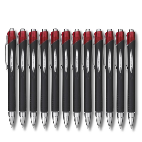 Uniball Jetstream Rollerball Pen Retractable 1.0mm SXN210 RED - 12 Pack
