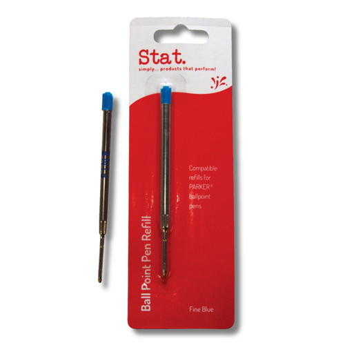 Stat Parker Pen Refill Ball Point Fine 04262 BLUE - 10 Pack