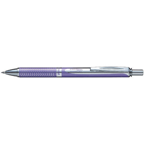 Pentel Energel BL407 Retractable Rollerball Pen Metallic Violet - 	BL407V