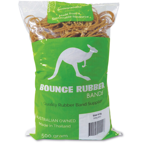 Bounce No.16 Rubber Bands 500gm Bag - 46466