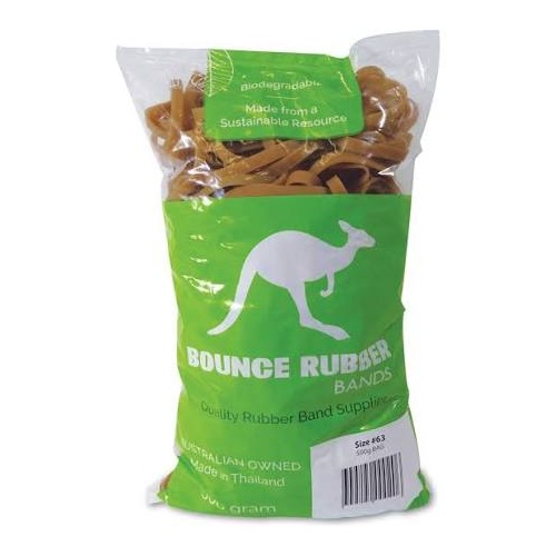 Bounce Rubber Bands 500gm Bag No.63 - 46474