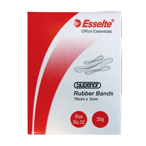 Esselte Box No.32 Superior Rubber Bands 25g -12 Pack
