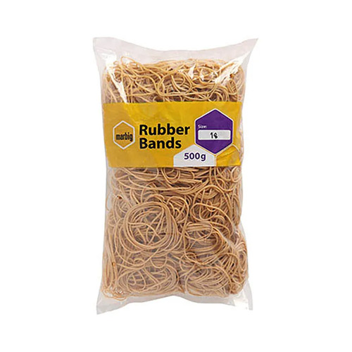 Marbig Size 18 Rubber Bands 500g Bag - 94518500B