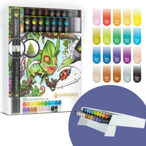 Chameleon Pens/Markers 22 Colour Tones Blending Markers Deluxe Set - Assorted CT2201