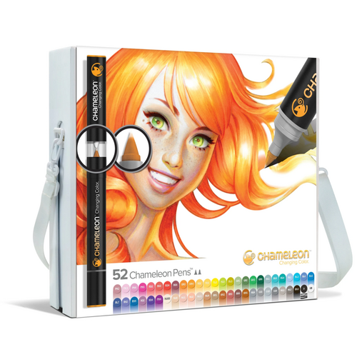Chameleon Marker Pens 52 Colour Complete Set Art Supplies - Assorted CT5201