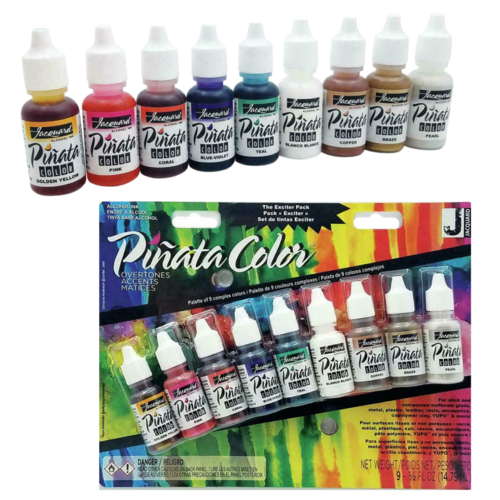 Jacquard Pinata Alcohol Inks Set Overtones New Colours! For Glass Paper Yupo - JAC9916