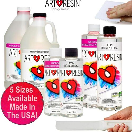 ARTRESIN 2 Part Kit Art Resin Epoxy High Gloss Ultra Clear Coat Casting & Accessories