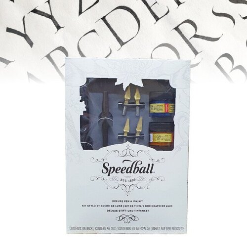 Speedball Deluxe Pen And Ink Calligraphy Drawing Kit - 3061