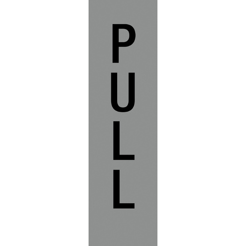 Alpi Sign PULL Self Adhesive 50 x 202 mm 900419 - Silver