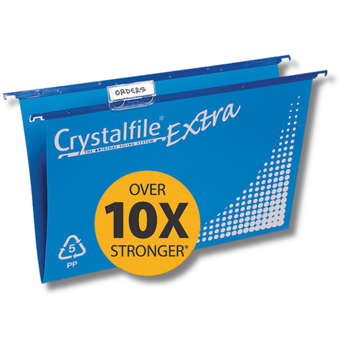 Crystalfile F/C Suspension Files Complete Strong Polypropylene Foolscap 111601 - 20 Pack