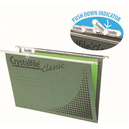 Crystalfile A4 Complete Suspension Files Classic Enviro Green 11126CY - 20 Pack