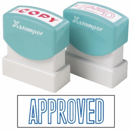 X-Stamper Self Inking Ink Stamp APPROVED Pre-Inked, Re-inkable Up To 100,000 Impressions - 1008