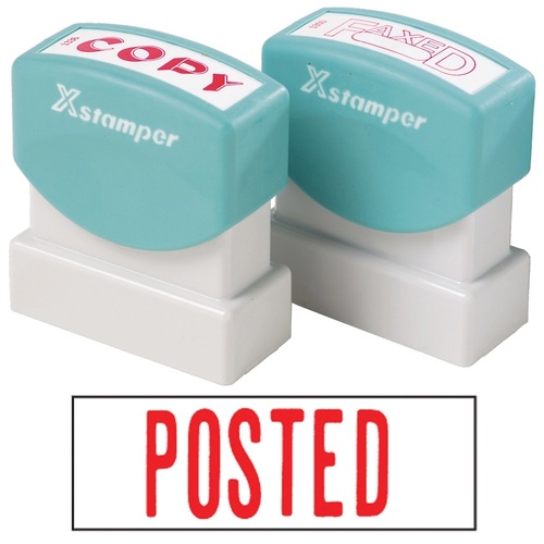X-Stamper Self Inking Ink Stamp POSTED Pre-Inked, Re-inkable Up To 100,000 Impressions - 1047