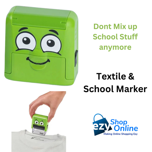 MARKY DIY Self Inking Ink Stamp Black Ink Includes Letters & Tweezers - 024000