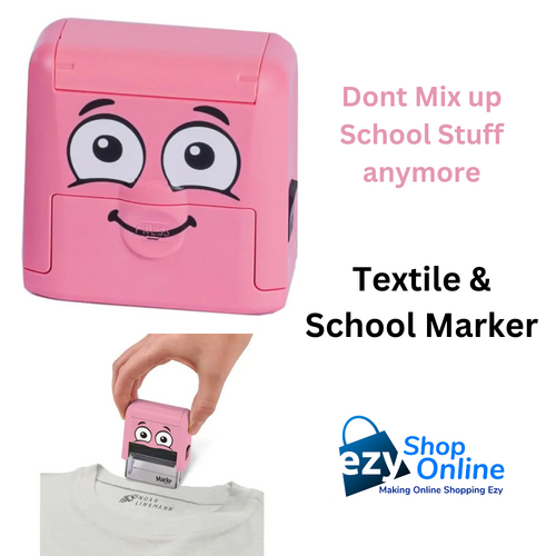 MARKY DIY Self Inking Ink Stamp Black Ink Includes Letters & Tweezers - 024000