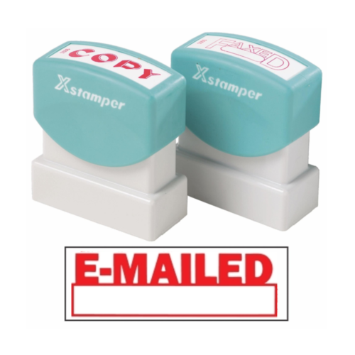 X-Stamper Self Inking Ink Stamp EMAIL WITH DATE Pre-Inked, Re-inkable Up To 100,000 Impressions - 1650