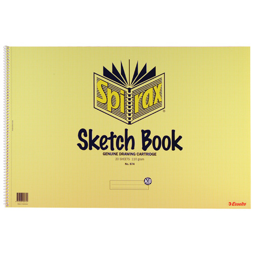 Spirax Sketch Book 574 367x540mm - 40 Pages