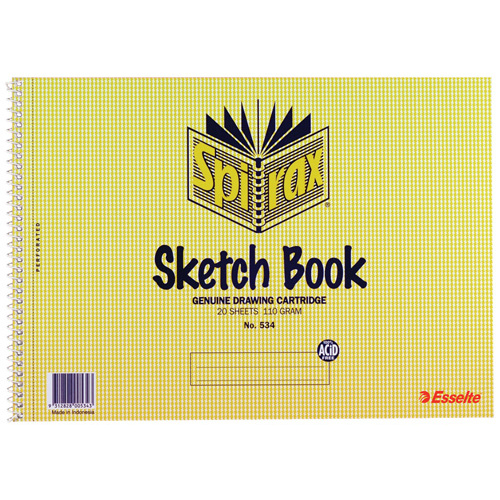 Spirax Sketch Book 534 A4 - 40 Pages - 10 Pack