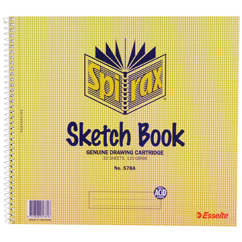 Spirax Sketch Book 578A 247x270mm - 64 Pages  - 10 Pack