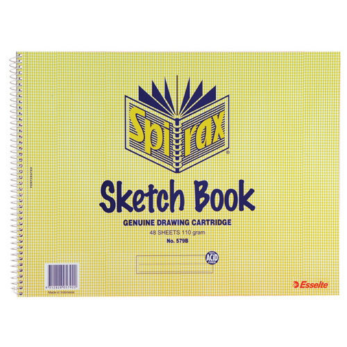 Spirax Sketch Book 579B 272x360mm - 96 Pages  - 10 Pack