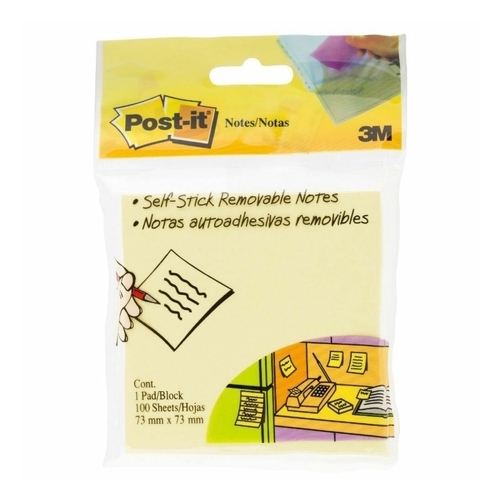 Post-it Notes 73x73mm 654HBY 1 Pad - Yellow