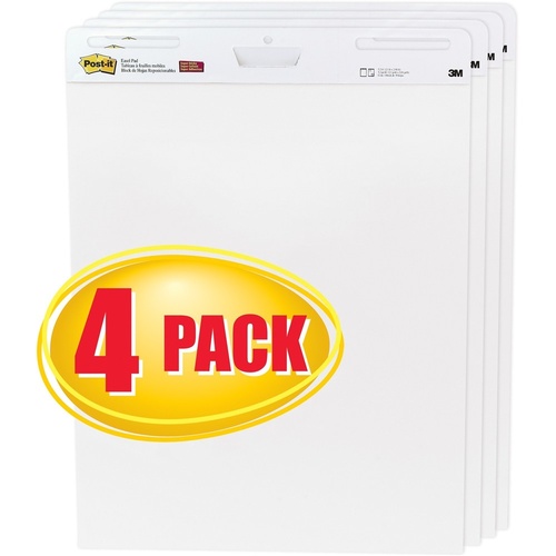 Post-it Easel Pad Super Sticky 559-Vad 635x775mm White - 4 Pack