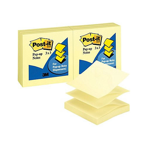 Post-it Notes Pop Up Refill R330-YW Yellow - 12 Pack