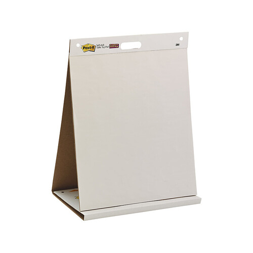 Post-it 3M Super Sticky Tabletop Easel Note Pad 20" x 23" White 1 Pad (20 Sheets)