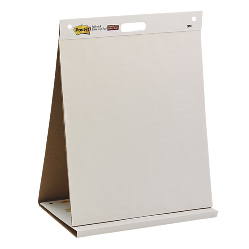 Post-it 3M Super Sticky Tabletop Easel Note Pad 20" x 23" White 1 Pad (20 Sheets)