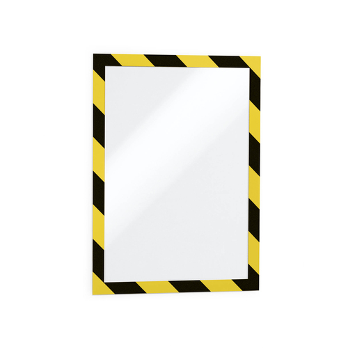 Durable Safety Sign A4 Security 2 Pack 4944130 - Yellow Black