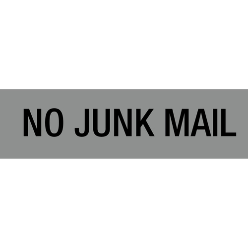 Self Adhesive Sign "NO JUNK MAIL" 50 x 202mm - 900417