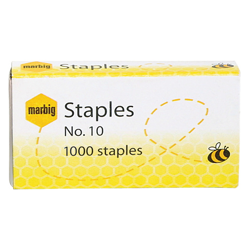 Marbig Staples No.10 - 1000 Pack 