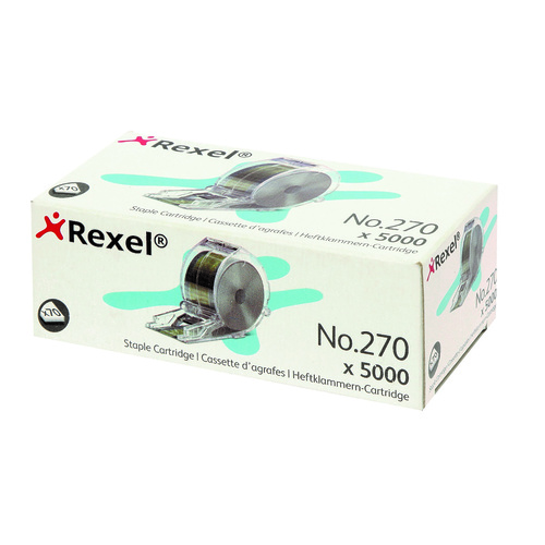 Rexel Electric Staples Cartridge NO.270 For Use in Stella 70 Electric Stapler - Pack 5000