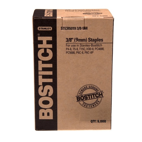 Bostitch Staples STCR5019 9mm (3/8) T68 Staples - 5000 Pack