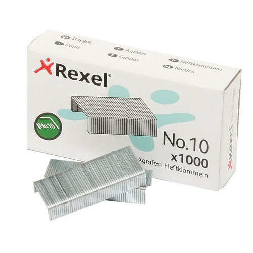 Rexel Staples NO.10  4.5mm 12 Sheet Capacity  - 1000 Pack
