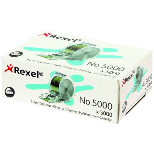 Rexel Electric Staples Cartridge NO.520E For Use in Stella 30 Electric Stapler - Pack 5000