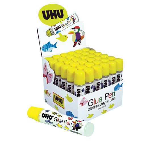 UHU Glue Pen 50ml Non Toxic Washable - 36 Pack