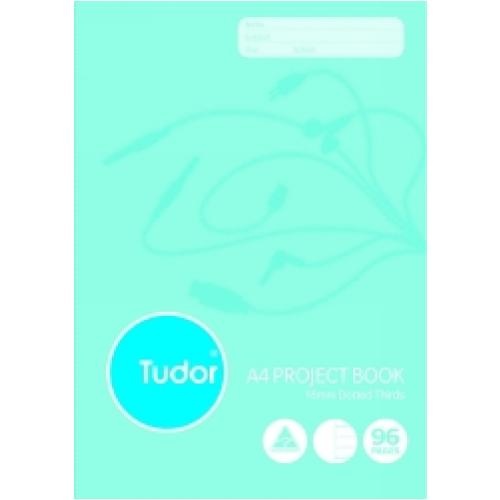 Tudor Project Book A4 14mm Dotted Thirds 96 Page - 10 pack