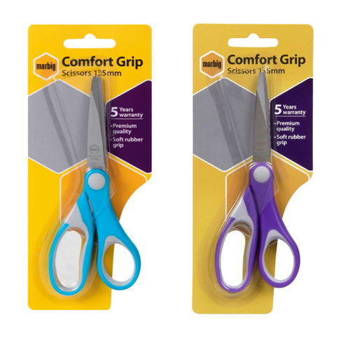 Marbig Scissors 135mm Soft Comfort Fit 975470 - Assorted Colours