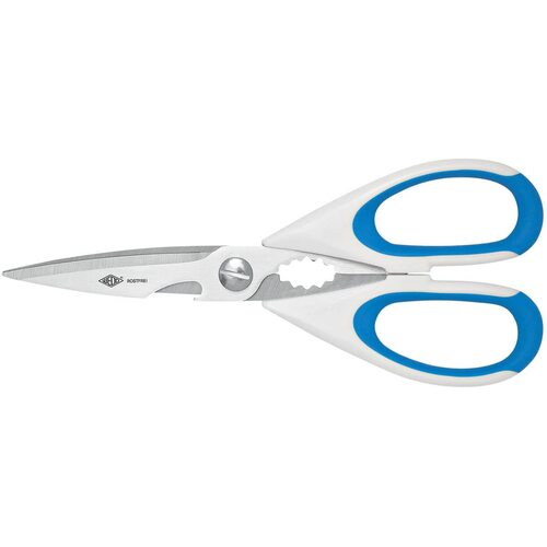 Wedo All Purpose Scissors 22cm Brushed Stainless Steel - Blue