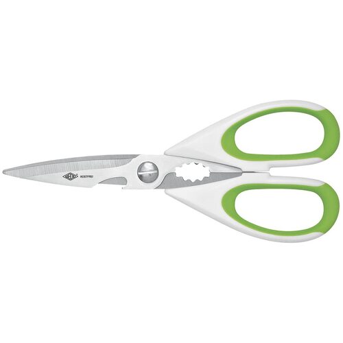 Wedo All Purpose Scissors 22cm Brushed Stainless Steel - Green
