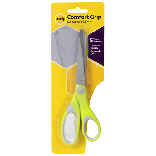 Marbig Scissors General Purpose 182mm Comfort Fit 975421 - Assorted Colours