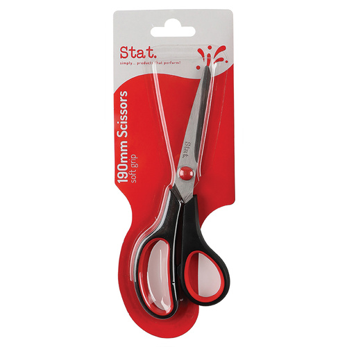Scissors General Purpose 190mm Stainless Steel blades With Contoured Soft Grip Stat