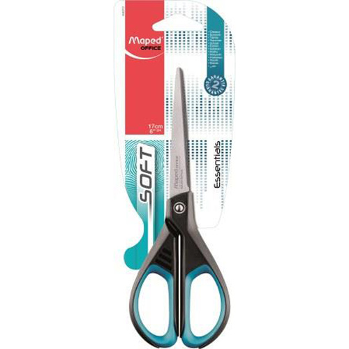 Maped Scissors 170mm Essentials Soft Handle Stainless Steel