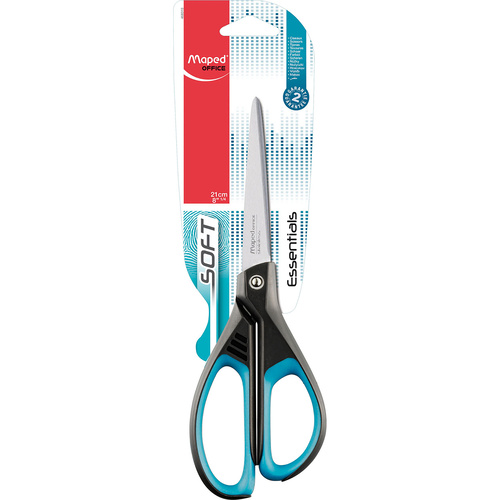 Maped Essentials Scissors With Soft Handle  8 1/4 Inch/21cm